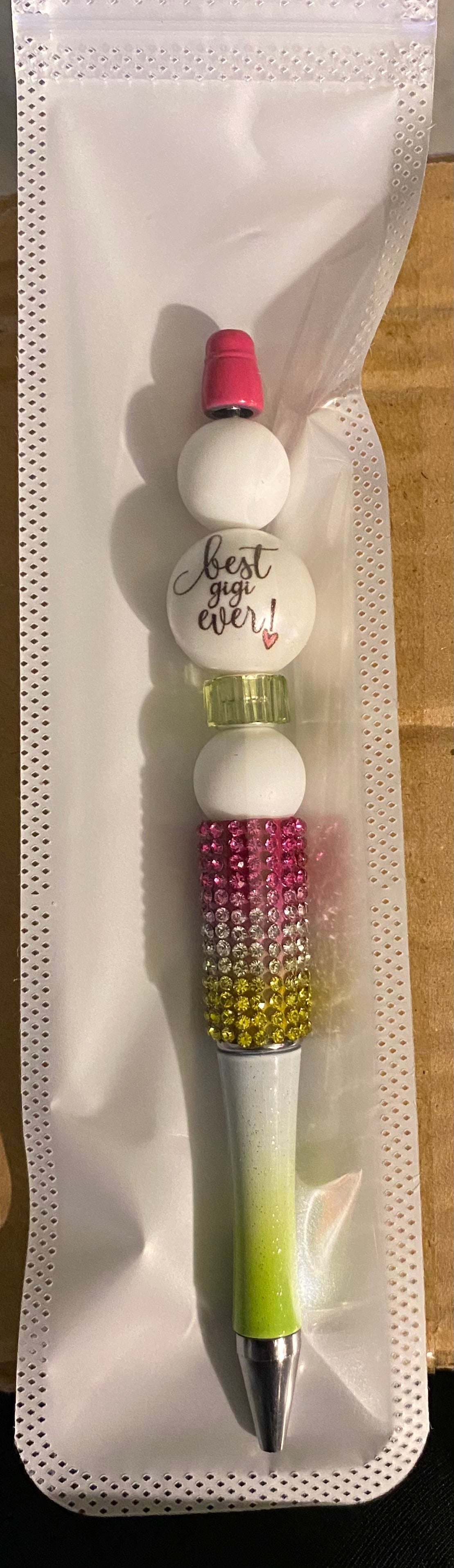 Beaded pens