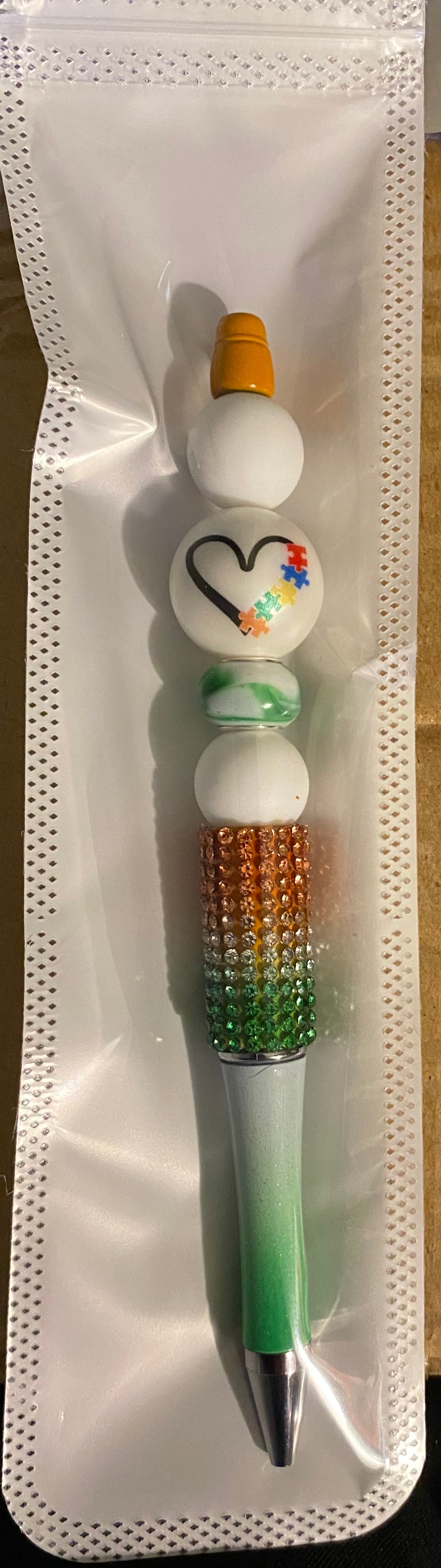 Beaded pens